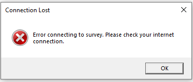 Figure 6 - Fake error at the end of the malware setup process.