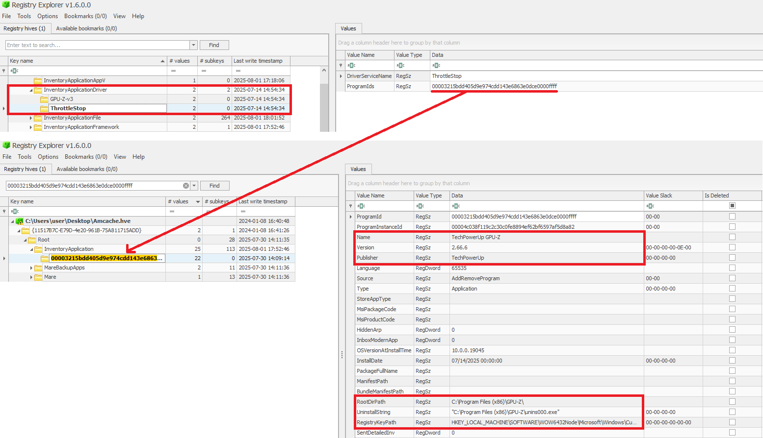 Checking program information by ProgramIds