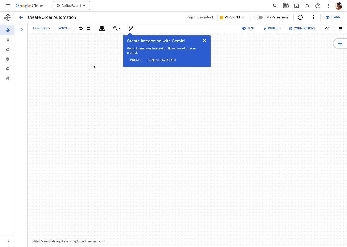 Integration creation GIF