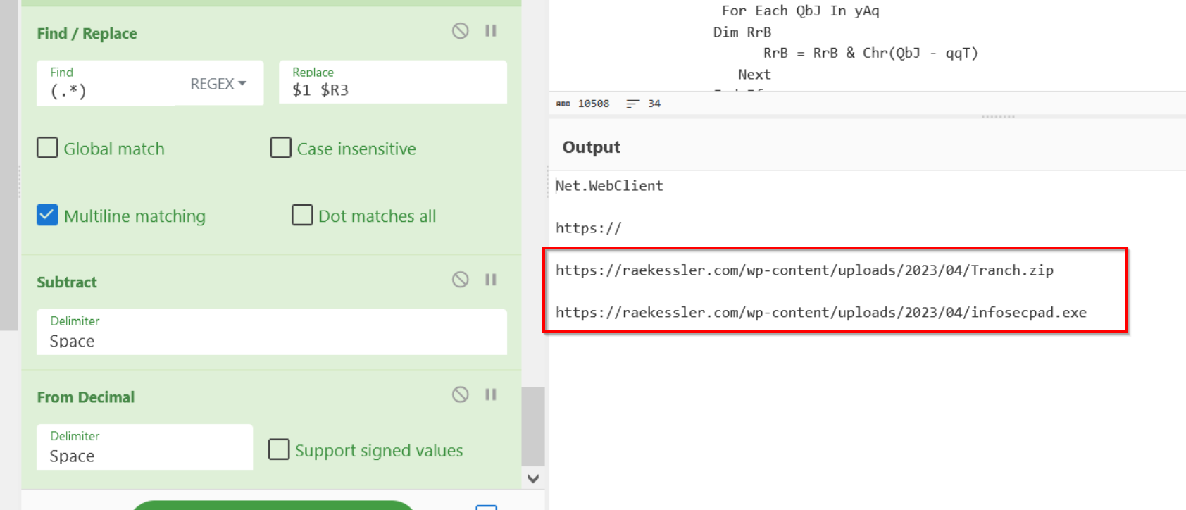 Advanced CyberChef Techniques for Configuration Extraction - Detailed ...