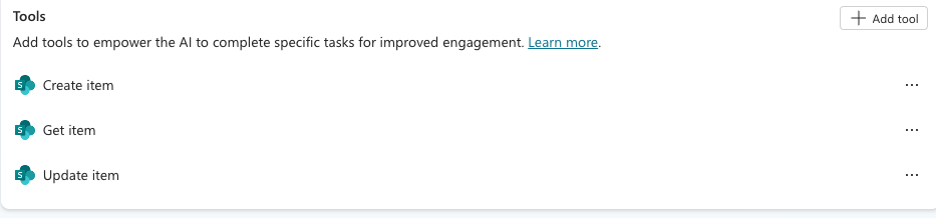 Micosoft Copilot Studio allows users to set up an AI agent to help with customer requests