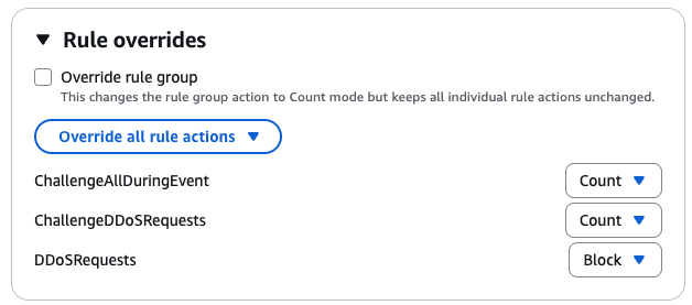 Figure 2 &ndash; Updated Anti-DDoS AMR rules in example 3