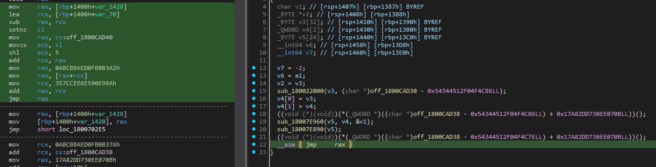 Figure 11 - Obfuscated branch.